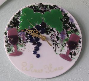 Fused Glass Clocks