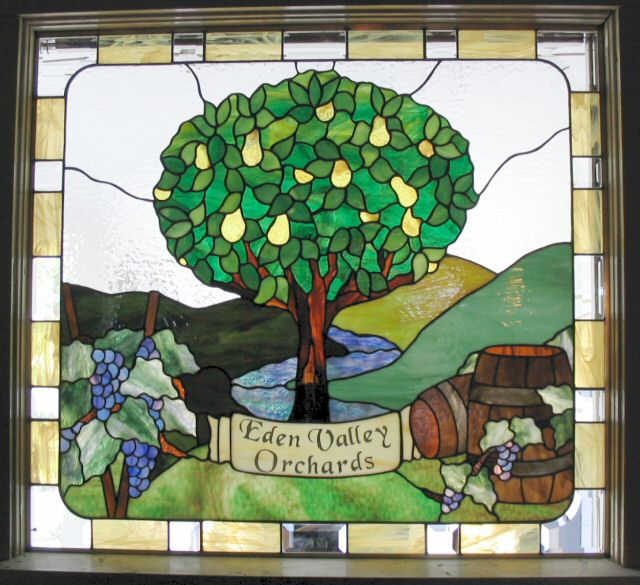 Jessy's panel in the "Butler's Pantry" of the Voorhies Mansion