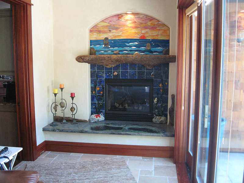Glass Fireplace Collaboration with Mark Clyburn