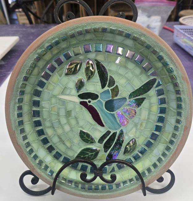 Mosaic Birdbath