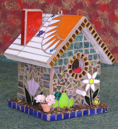 1st Place -- Rain-n-Shine Birdhouse by Jan Jones