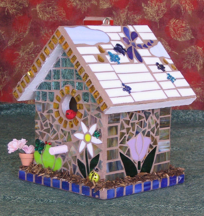 1st Place --  Rain-n-Shine Birdhouse by Jan Jones