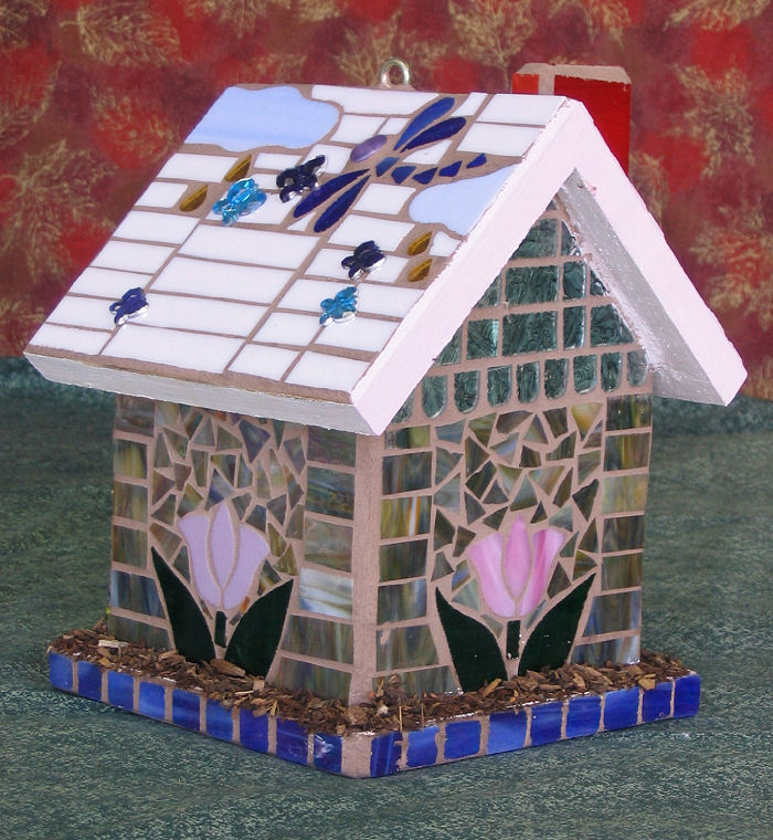 1st Place --  Rain-n-Shine Birdhouse by Jan Jones