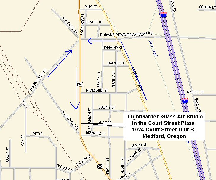 We're located in the Court Street Plaza at 1030 Court Street just north of the intersection of Court and Central in Medford.