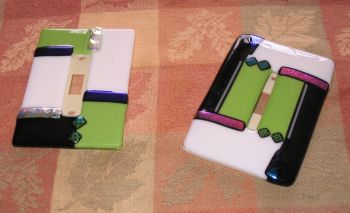 Fused Glass Switch Plates