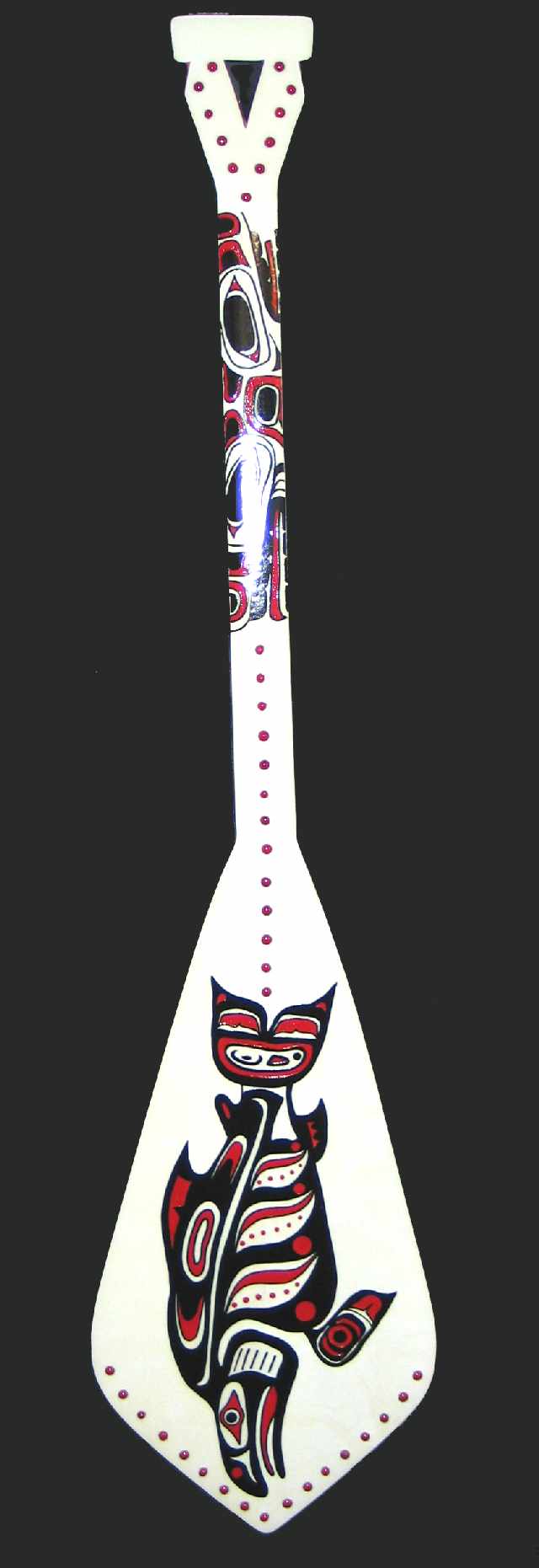 Tlingit Salmon Paddle (traditional Beavertail style)